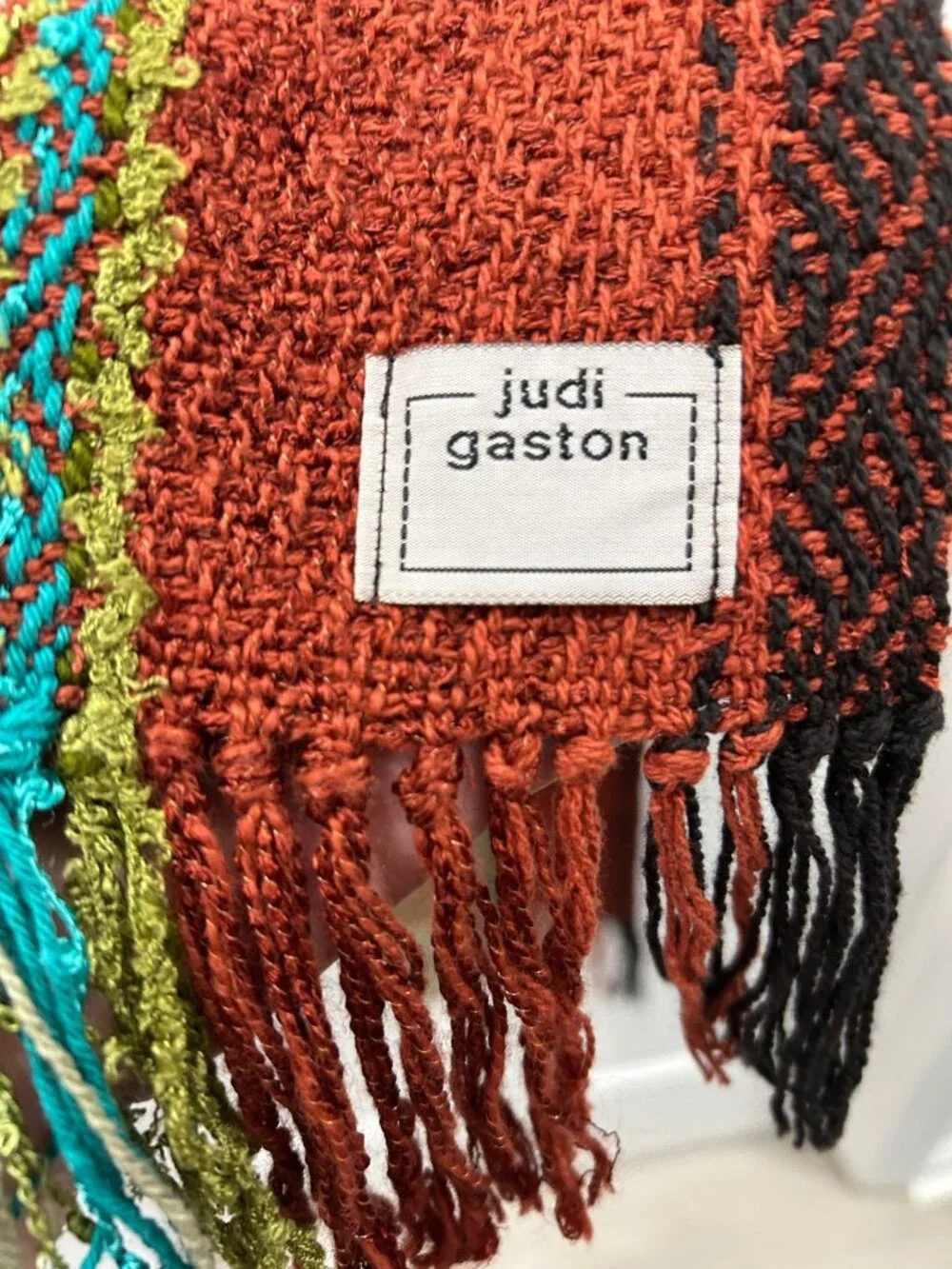 Judi Gaston Hand-Woven Scarf ~ Wearable Art